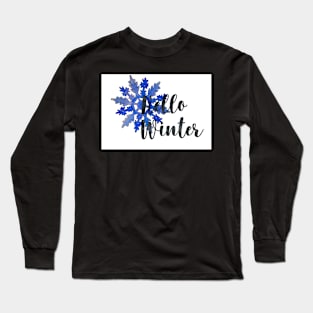 hello winter stickers Long Sleeve T-Shirt